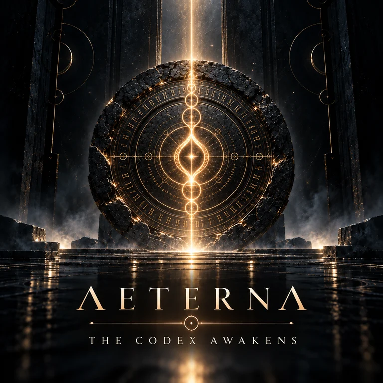 The Codex Awakens single artwork from AETERNA The Stone Codex.