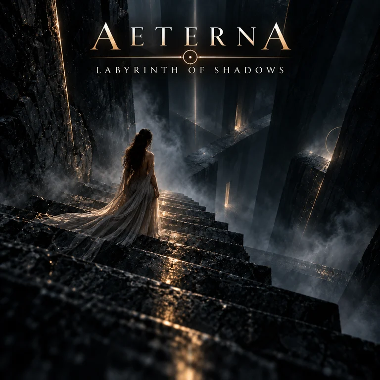 Labyrinth of Shadows single artwork from AETERNA The Stone Codex.