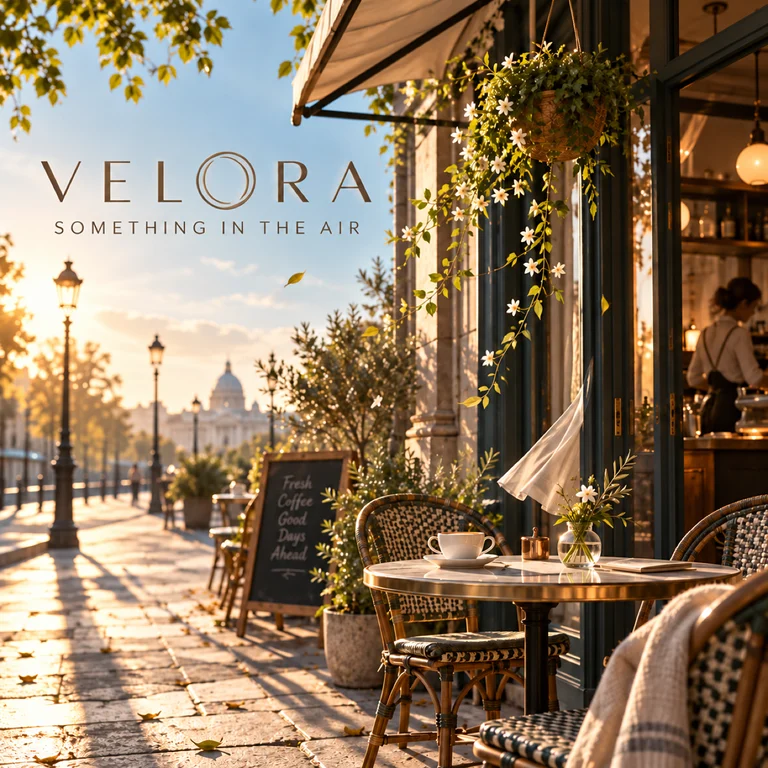 VELORA Something in the Air official track artwork.