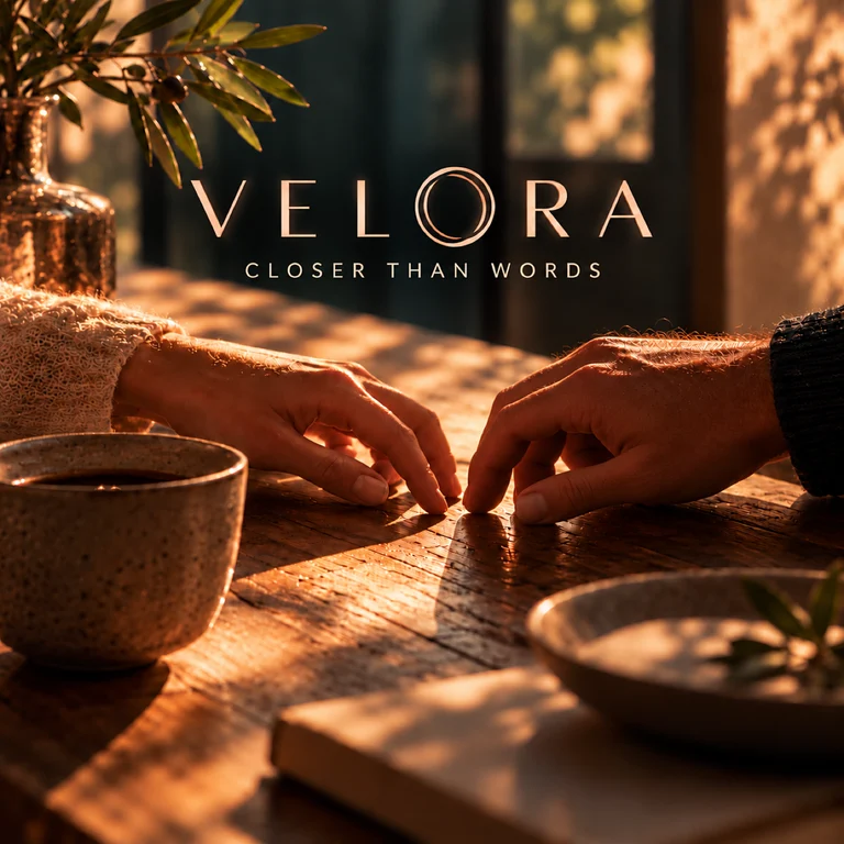 VELORA Closer Than Words official track artwork.