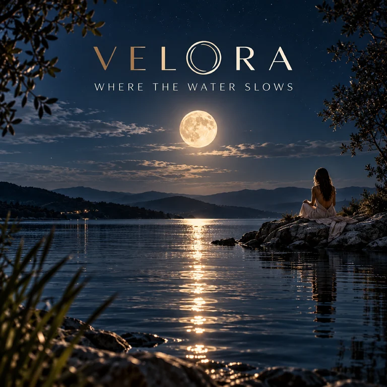 VELORA Where the Water Slows official track artwork.