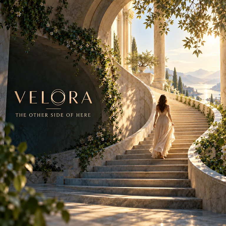VELORA The Other Side of Here official track artwork.
