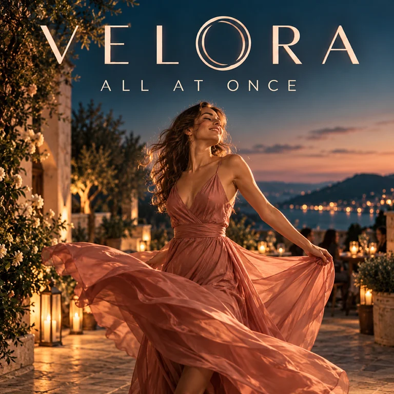 VELORA All at Once official track artwork.