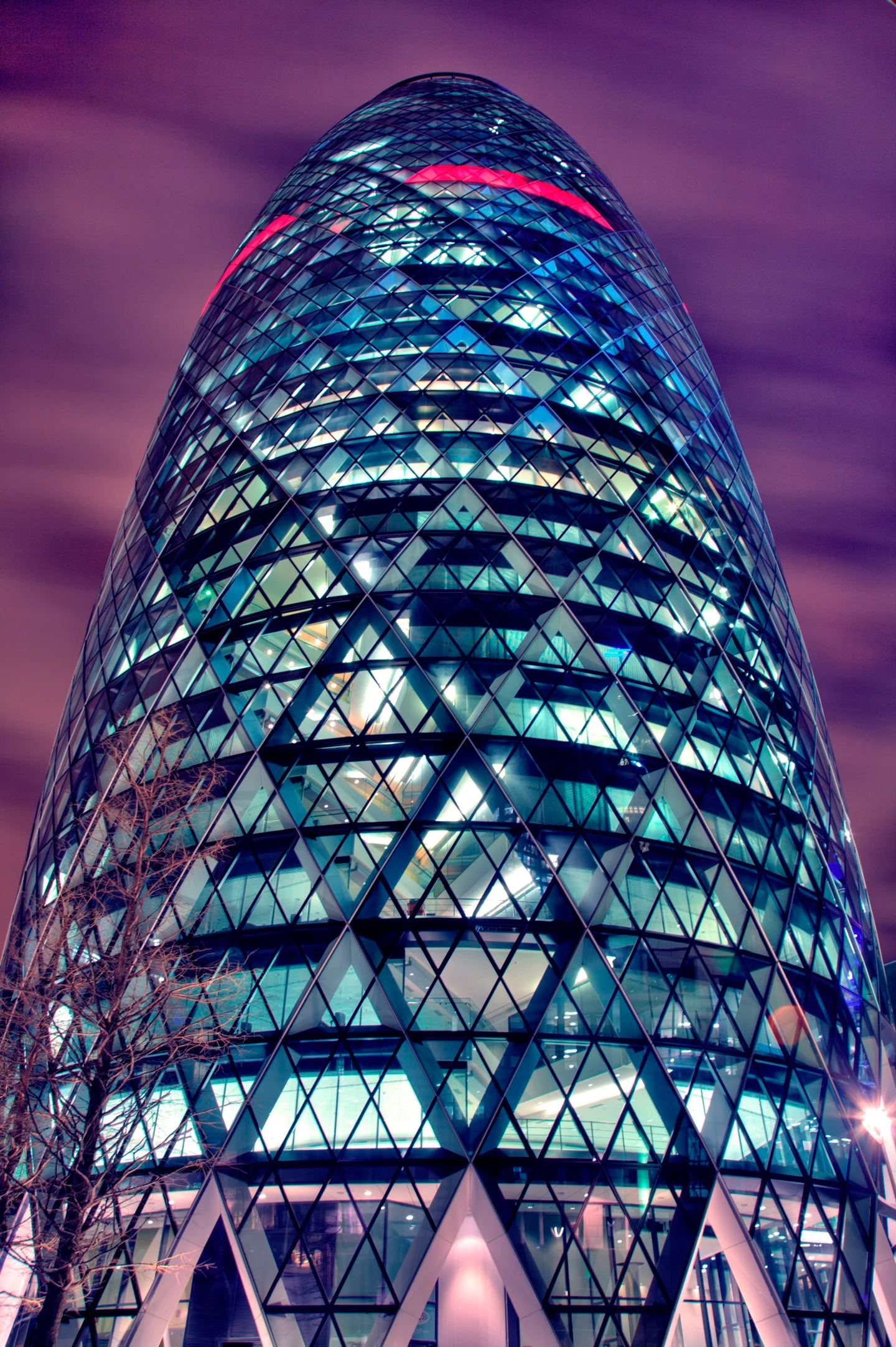 The Gherkin in London photographed by Marc Pinter.